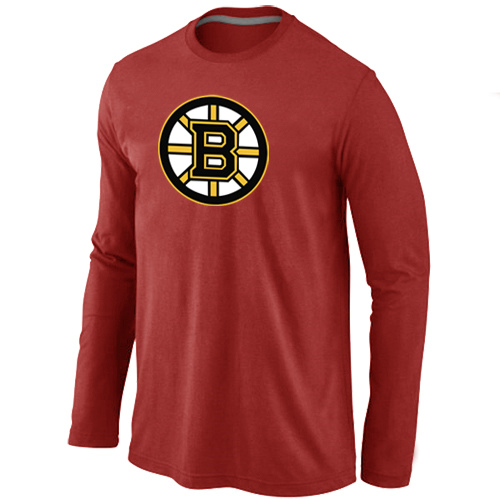 Boston Bruins Big & Tall Logo Red Long Sleeve T Shirt
