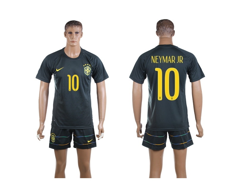 Brazil 10 Neymar Jr 2014 World Cup Third Away Soccer Jersey