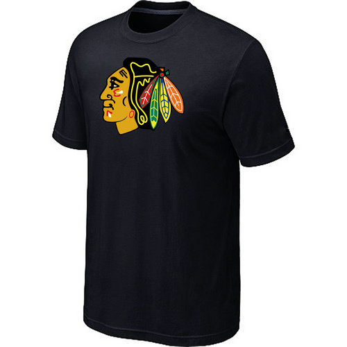 Chicago Blackhawks Big & Tall Logo Black T Shirt