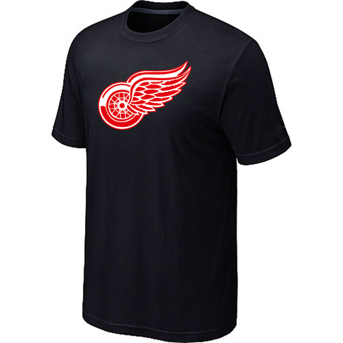 Detroit Red Wings Big & Tall Logo Black T Shirt