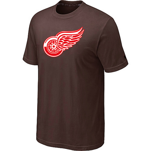 Detroit Red Wings Big & Tall Logo Brown T Shirt