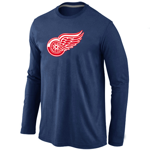 Detroit Red Wings Big & Tall Logo D.Blue Long Sleeve T Shirt