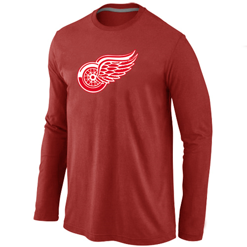 Detroit Red Wings Big & Tall Logo Red Long Sleeve T Shirt