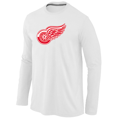 Detroit Red Wings Big & Tall Logo White Long Sleeve T Shirt