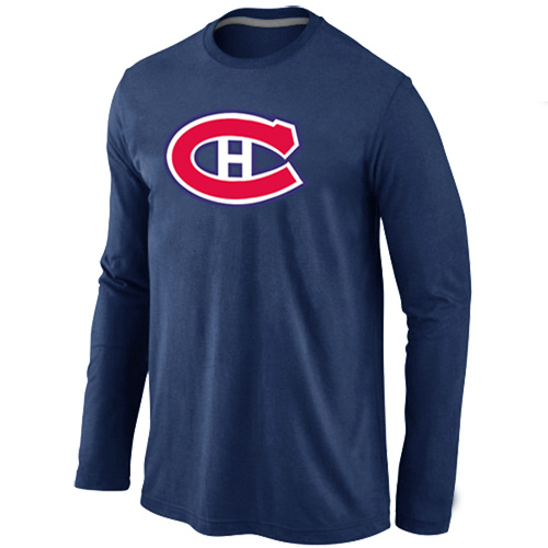 Montreal Canadiens Big & Tall Logo D.Blue Long Sleeve T Shirt