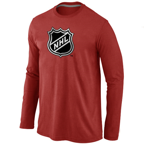 NHL Big & Tall Logo Red Long Sleeve T Shirt