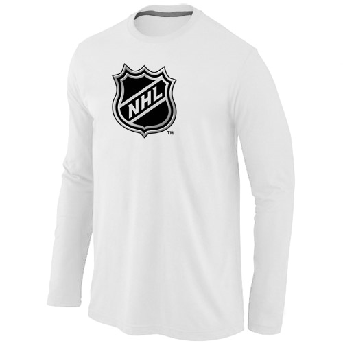 NHL Big & Tall Logo White Long Sleeve T Shirt