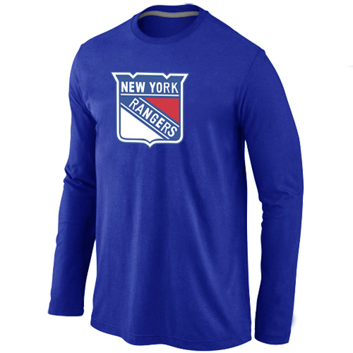 New York Rangers Big & Tall Logo Blue Long Sleeve T Shirt