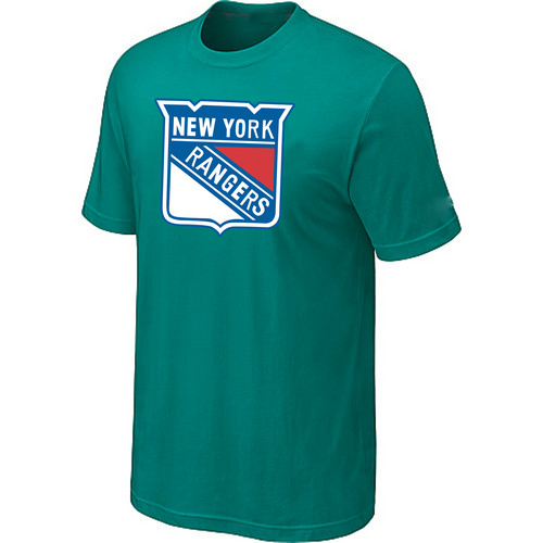 New York Rangers Big & Tall Logo Green T Shirt