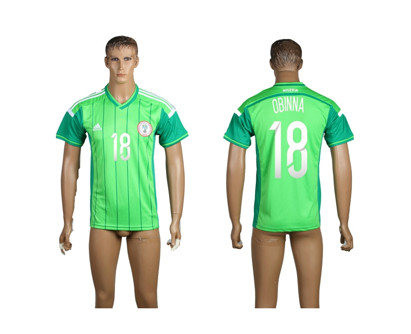 Nigeria 18 Obinna 2014 World Cup Home Thailand Soccer Jersey