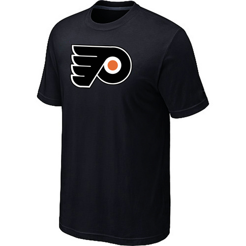 Philadelphia Flyers Big & Tall Logo Black T Shirt - Click Image to Close