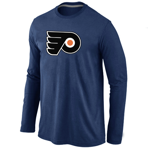 Philadelphia Flyers Big & Tall Logo D.Blue Long Sleeve T Shirt