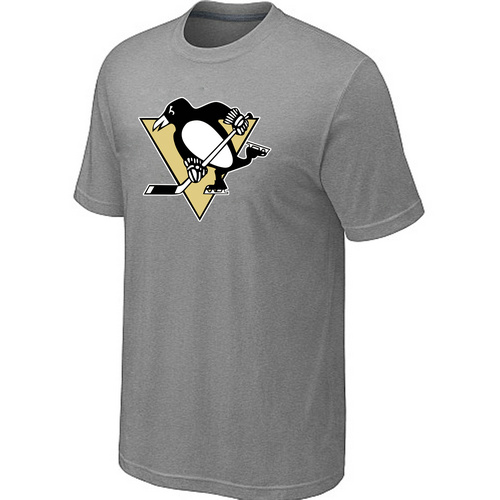 Pittsburgh Penguins Big & Tall Logo L.Grey T Shirt