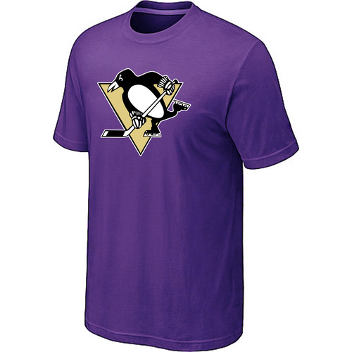 Pittsburgh Penguins Big & Tall Logo Purple T Shirt