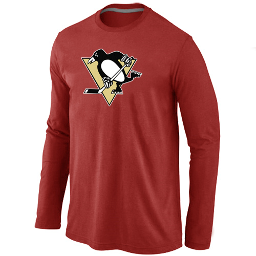 Pittsburgh Penguins Big & Tall Logo Red Long Sleeve T Shirt