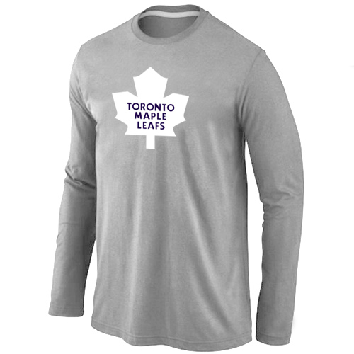 Toronto Maple Leafs Big & Tall Logo Grey Long Sleeve T Shirt