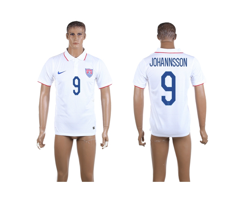 USA 9 Johannsson 2014 World Cup Home Thailand Soccer Jersey