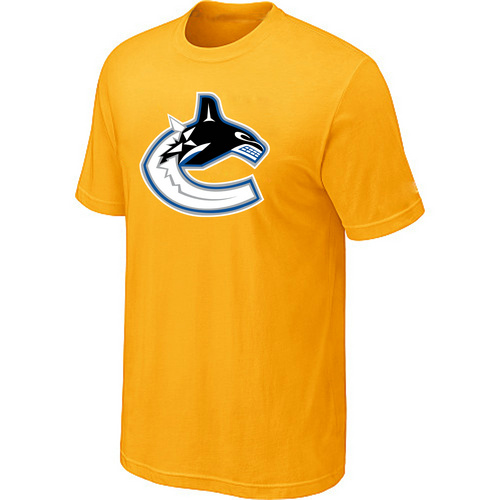 Vancouver Canucks Big & Tall Logo Yellow T Shirt