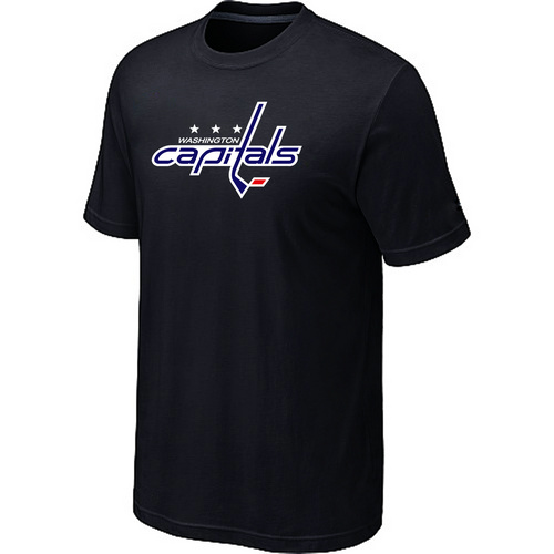 Washington Capitals Big & Tall Logo Black T Shirt