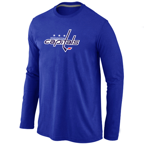 Washington Capitals Big & Tall Logo Blue Long Sleeve T Shirt