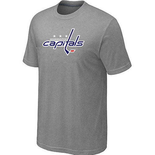 Washington Capitals Big & Tall Logo L.Grey T Shirt