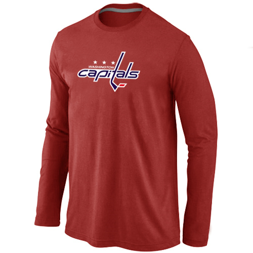 Washington Capitals Big & Tall Logo Red Long Sleeve T Shirt