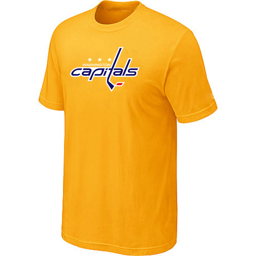 Washington Capitals Big & Tall Logo Yellow T Shirt