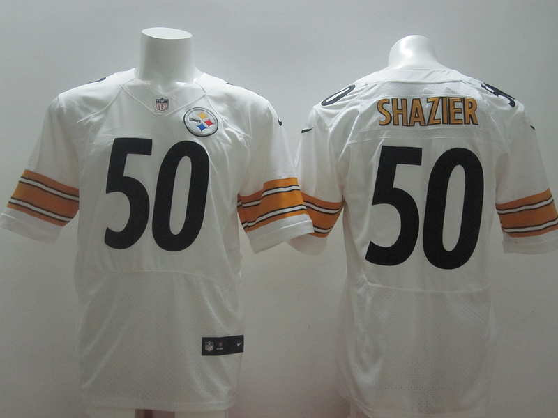 Nike Steelers 50 Shazier White Elite Jersey