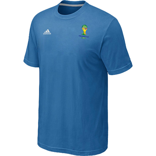 Adidas 2014 FIFA World Cup Men T-Shirt L.Blue