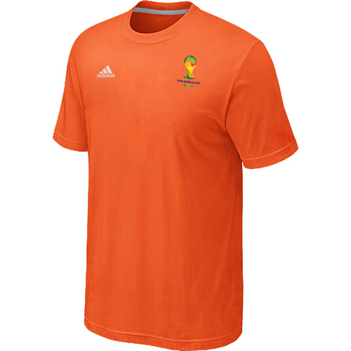 Adidas 2014 FIFA World Cup Men T-Shirt Orange