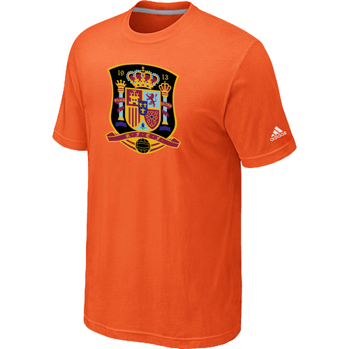 Adidas National Team Spain Big & Tall Men T-Shirt Orange
