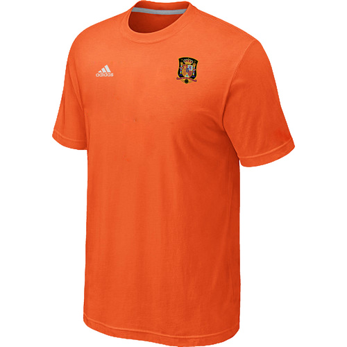 Adidas National Team Spain Men T-Shirt Orange