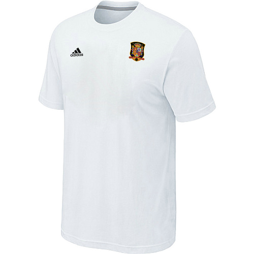 Adidas National Team Spain Men T-Shirt White