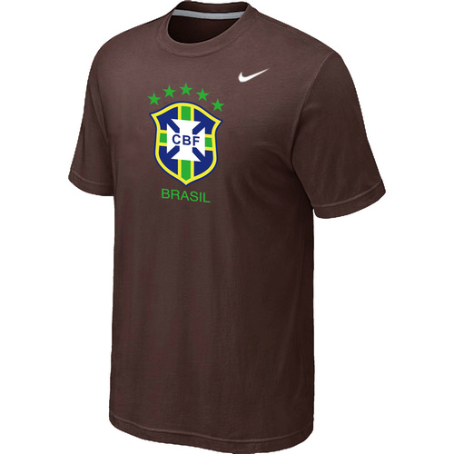 Nike National Team Brazil Big & Tall Men T-Shirt Brown