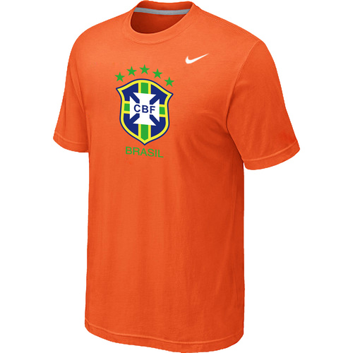 Nike National Team Brazil Big & Tall Men T-Shirt Orange - Click Image to Close