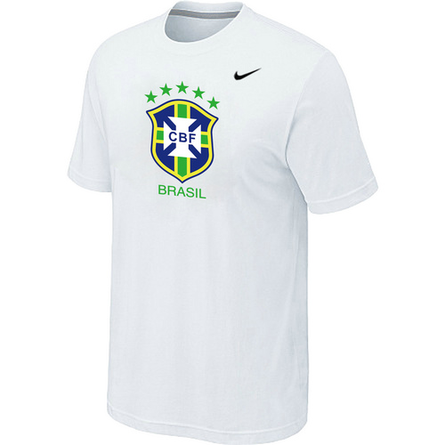 Nike National Team Brazil Big & Tall Men T-Shirt White - Click Image to Close