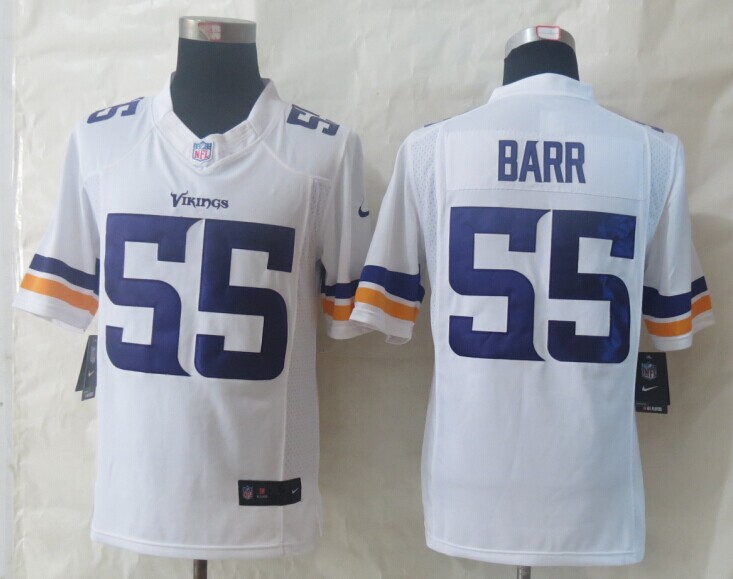 Nike Vikings 55 Barr White Limited Jerseys
