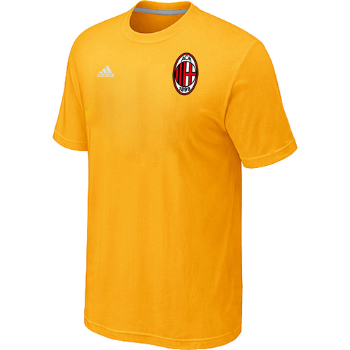 Adidas Club Team AC Milan Men T-Shirt Yellow
