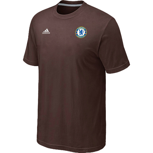 Adidas Club Team Chelsea Men T-Shirt Brown - Click Image to Close