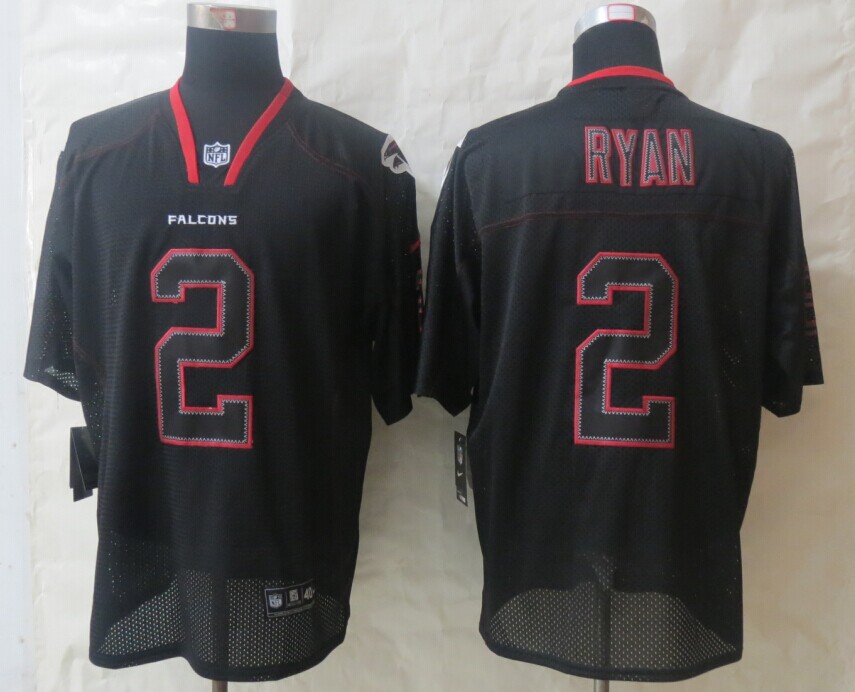 Nike Falcons 2 Ryan Lights Out Black Elite Jerseys