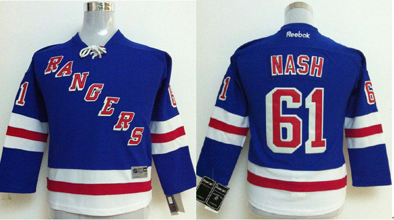 Rangers 61 Nash Blue Youth Jersey