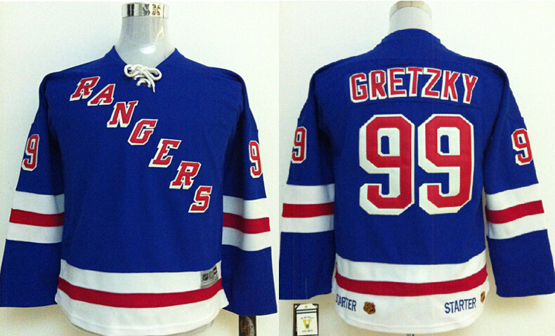 Rangers 99 Gretzky Blue Youth Jersey