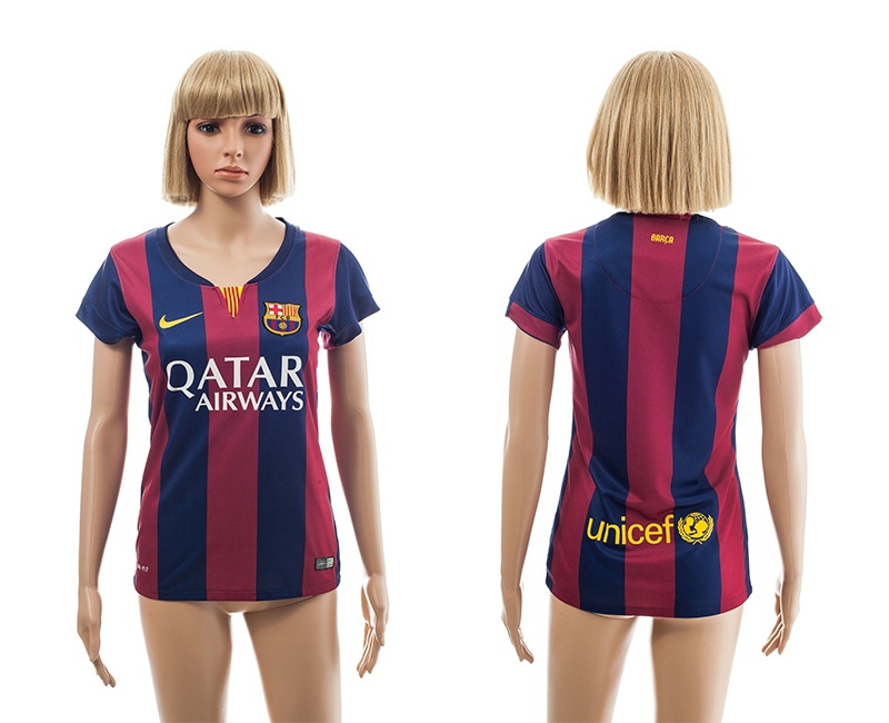 2014-15 Barcelona Home Women Soccer Jerseys