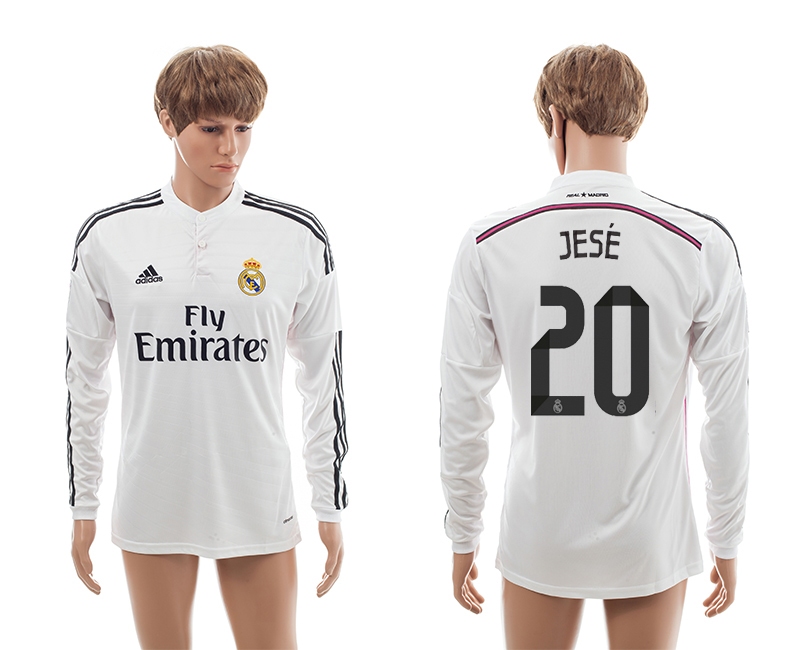 2014-15 Real Madrid 20 Jese Home Long Sleeve Thailand Jerseys