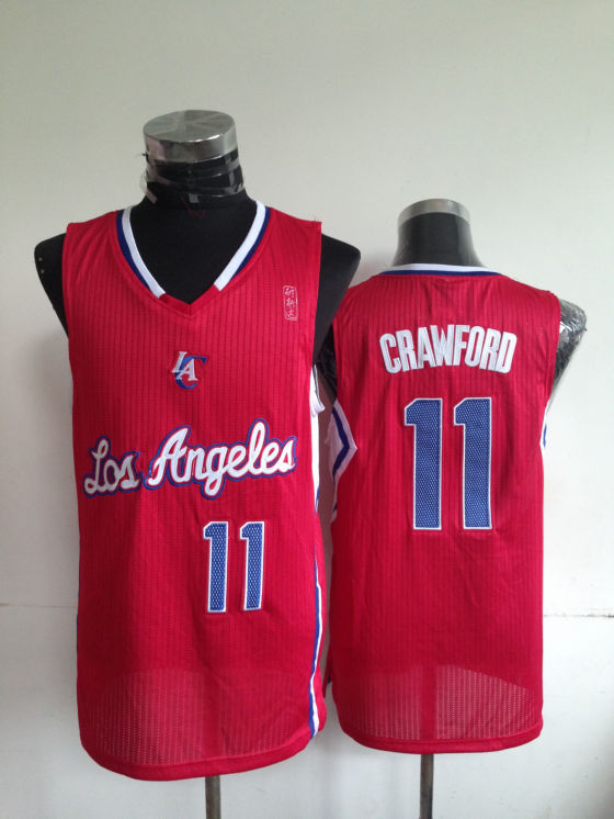 Clippers 11 Crawford Red Jerseys