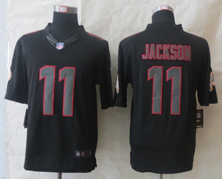 Nike Redskins 11 Jackson Impact Limited Black Jerseys