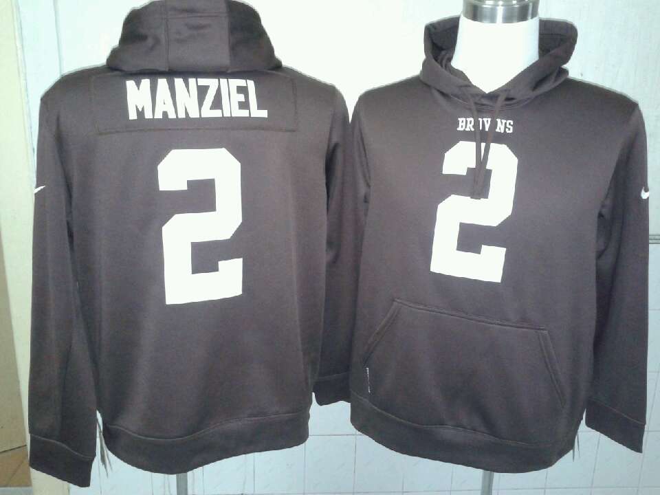 Nike Browns 2 Manziel Brown Pullover Hoodie Nike Browns 2 Manziel Brown Pullover Hoodie
