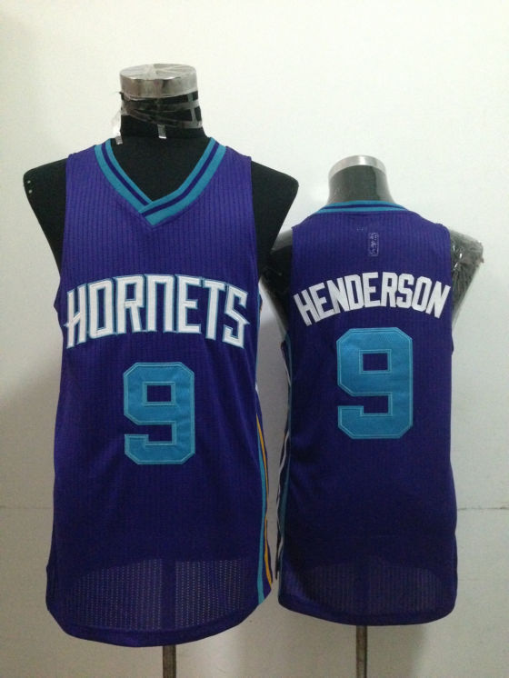 Hornets 9 Henderson Purple Jerseys