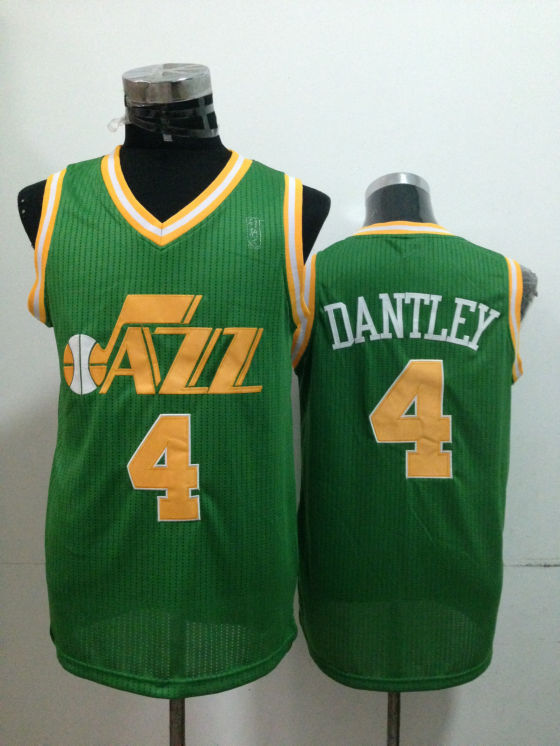 Jazz 4 Dantley Green Jerseys