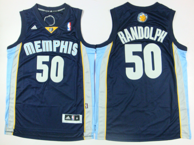 Grizzlies 50 Randolph Dark Blue New Revolution 30 Jerseys - Click Image to Close